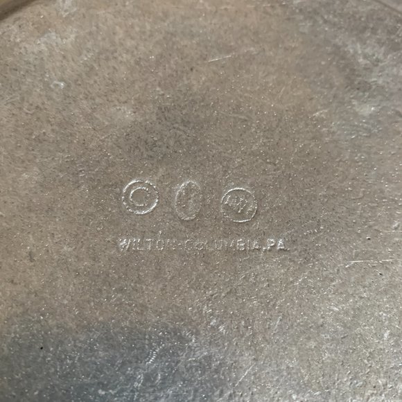 Vintage Wilton Pewter RWP Child's Alphabet & Numbers ABC-123 9" Bowl Plate - Picture 7 of 7